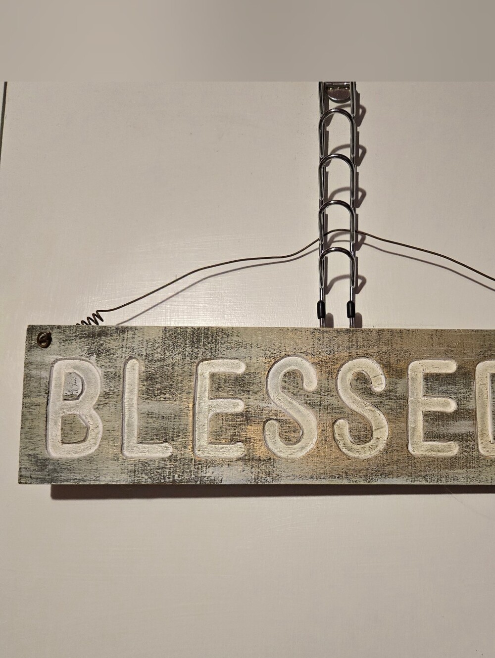 18 x 4.5 Blessed Wooden Sign